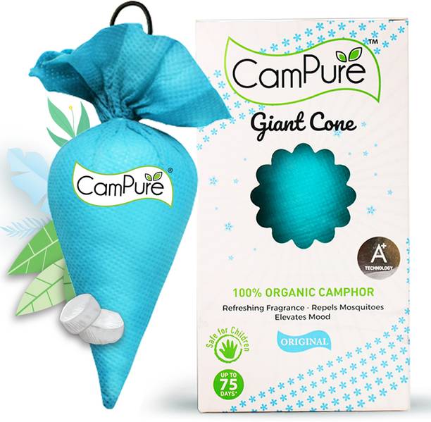 CamPure Giant Cone (Original) Pack of 1 - Room, Car and Air Freshener Potpourri Giant Original Cone Air Freshener | Calming Fragrance | Elevates Mood | Preserves Fabrics