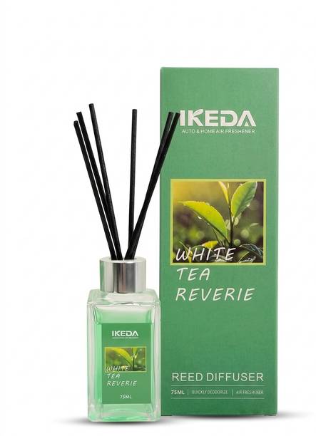 IKEDA Reed Diffuser Set White Tea Reverie with 5 Reed Sticks