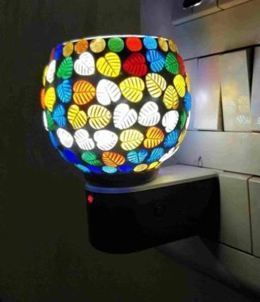 PeepalComm Electric Kapoor Dani Lamp with Switch to Toggle Between Burner and Lamp With_G 1 Aroma Oil, Diffuser Electric Kapoor Dani Oil Burner Lamp with Switch to Toggle Between Burner and Lamp With 1 High Scented Oil Of 10 Ml ( Color Pattern Design may Assorted Shipped As Per Availablity) G