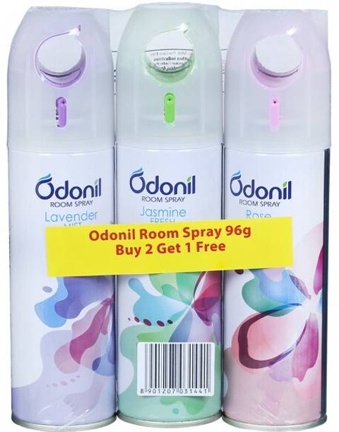 Odonil ROSE JASMINE LAVENDER Buy 2 Get 1 Free Car Freshener Spray ROSE JASMINE LAVENDER Buy 2 Get 1 Free