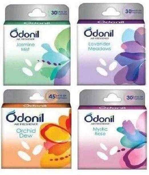 Odonil Air Freshner, [Buy 6 Get 4 Free], Mixed Fragrances:Jamine, Lavender, Orchid, Rose Blocks multi pack