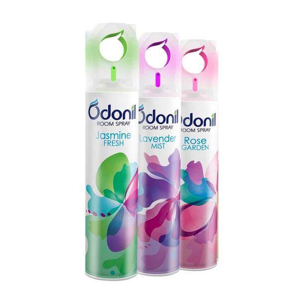Odonil Rose, JASMINE, LAVENDER Spray Special Room Freshner 3PCS COMBO