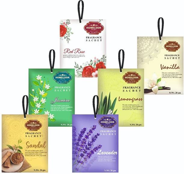 homelook Lavender, Sandalwood, Rose, Jasmine, Vanilla, Lemongrass Potpourri Fragrance Sachets