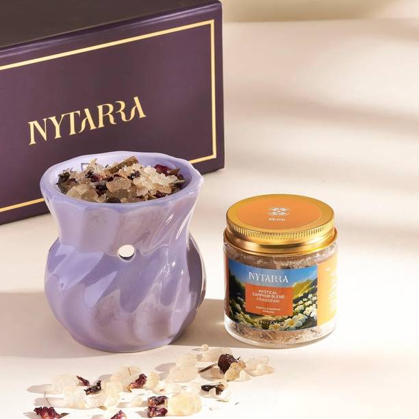 NYTARRA Frangipani Diffuser Set Frangipani Mystical Camphor Gift Box 70g | Pure Camphor