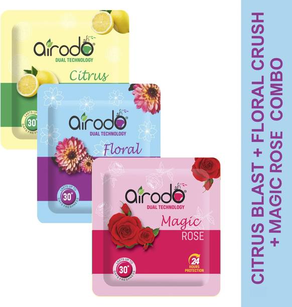 AIRODO Air Freshener Power Pocket Gel | Skin Friendly Assorted Mix Scents Refill Air Freshener Power Pocket Gel | Skin Friendly Assorted Mix Scents