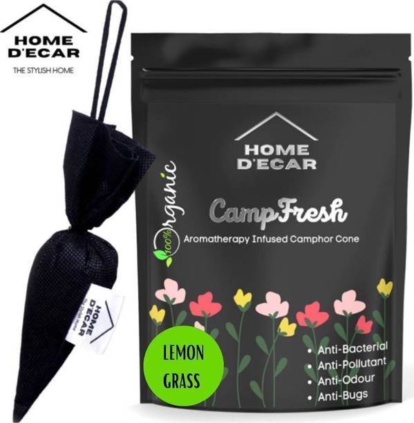 HOME D'ECAR Lemon Grass Cone 100% Organic Camphor Cone