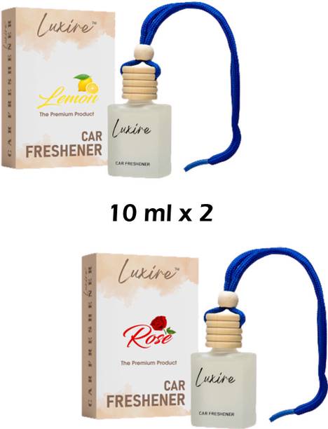LUXIRE ROSE Car Freshener Diffuser ROSE & LEMON Car Freshener (Pack of 2)