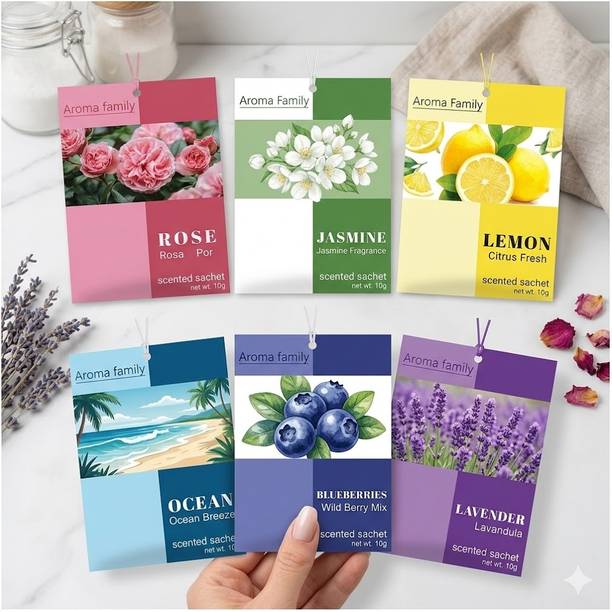 UNIZOR Air Freshener for Wardrobe, Home Closet, Car, Toilet and Bathroom Odor Remover Potpourri Multi Flavour Freshener