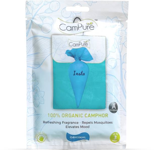 CamPure Camphor Insta Cone (Pack of 6) Room, Car and Air Freshener & Mosquito Repellent Potpourri