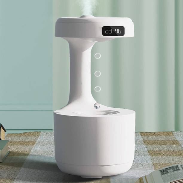 COEUS Antigravity Water Droplets Humidifier | with Clock, Cool Mist | Air Purifier | Spray Antigravity Humidifier