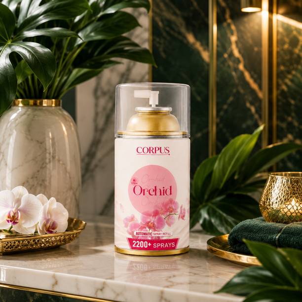 Corpus Orchid Refill | 2200+ Sprays | Long Lasting Floral Fragrance | Compatible with Most Dispensers |