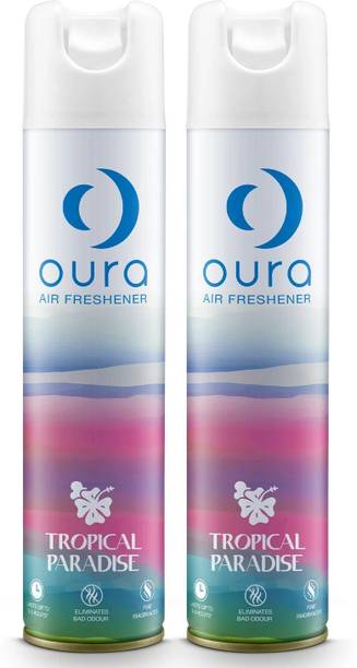 Oura Tropical Paradise Air Freshener Spray l Home Fragrance l Room Freshener Pack 2 Spray Tropical Paradise Air Freshener Spray