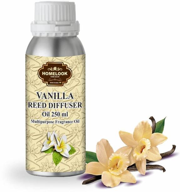 homelook Vanilla Aroma Oil Refill Pack Aroma Oil Vanilla 250ml Long Lasting Home Fragrance Multi Use