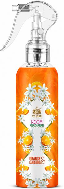 ST-JOHN Room Freshener, ORANGE & RAJNIGANDHA, Long Lasting Fragrance Spray Room Freshener