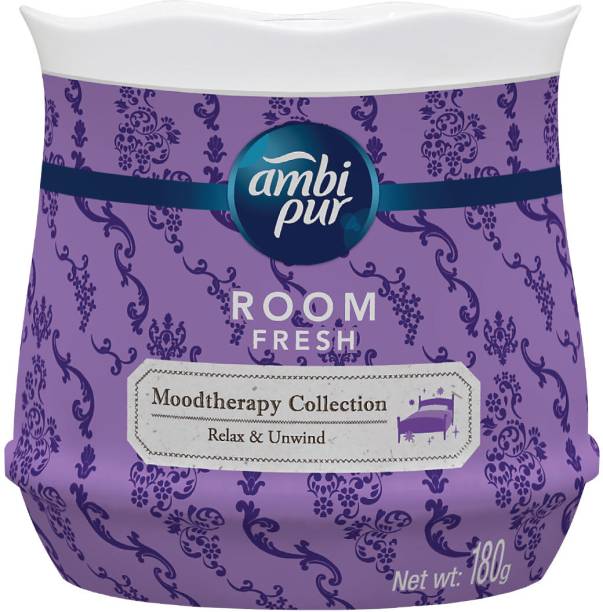 Ambipur Moodtherapy Collection Relax & Unwind Lavender Room Freshener Gel Diffuser