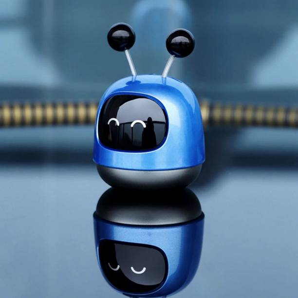 Selifaur Cute Robot Car Diffuser Solid Aromatherapy Air Vent Freshener Blue Car Freshener Diffuser Robort Blue Air Freshener