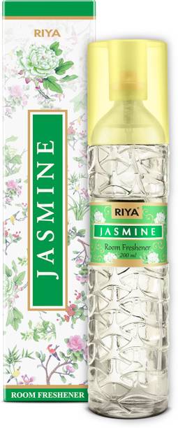 RIYA JASMINE Room Air Freshener – Sensual & Alluring Floral | Long Lasting, Natural Spray Glass Bottle | No Gas | Violet Leaf, Green Notes