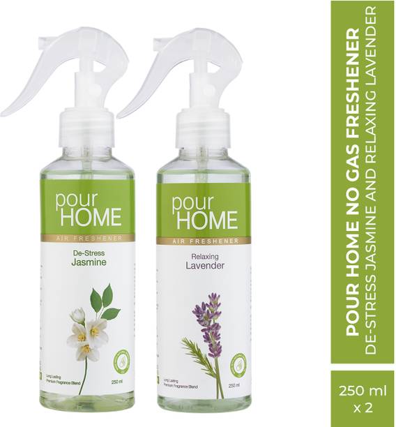 POUR HOME De-Stress Jasmine and Relaxing Lavender No Gas Air Freshener Spray Jasmine and Relaxing Lavender No Gas Air Freshener