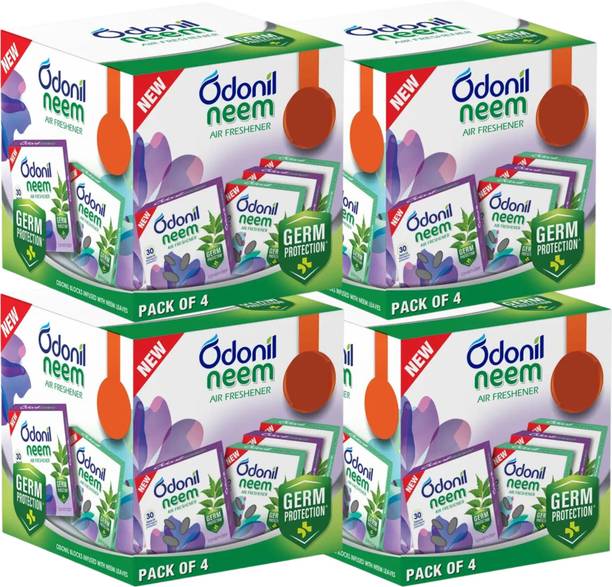 Odonil Assorted Blocks Bathroom Neem Air Freshener Blocks | Mixed Fragrance | Long Lasting Odour