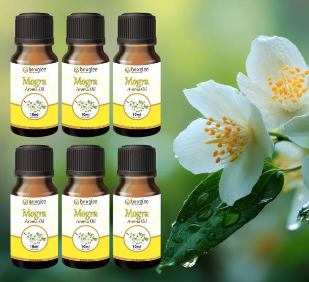 Boxglee multi fragrance Aroma Oil Mogra Aroma Oil 10ml (Pack of 6 PCS) for Diffuser & Home Fragrance