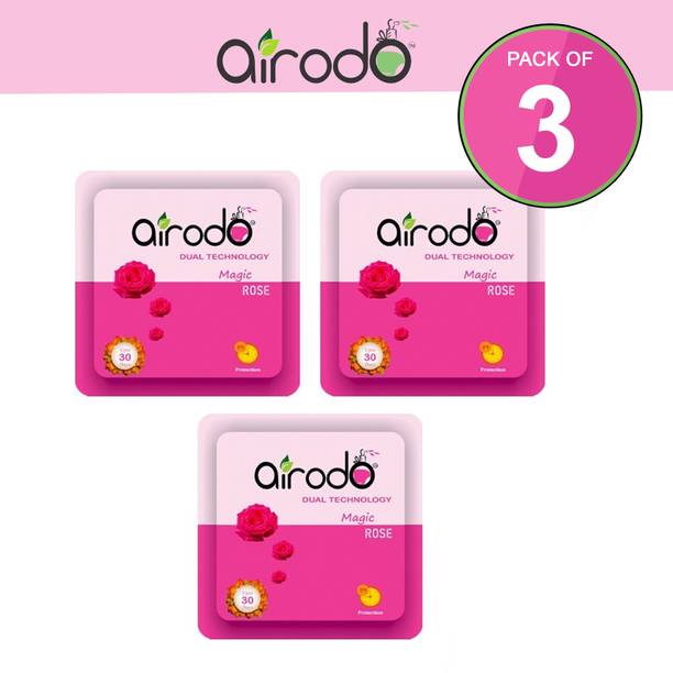AIRODO Room Freshener-Magic Rose Pocket Gel Blocks Room Freshener Magic Rose Pocket Gel (Pack of- 03)