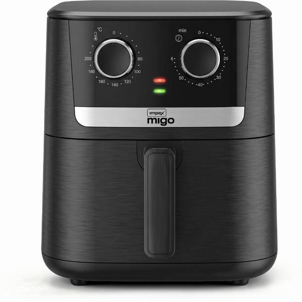 IMPEX Nutrifry Plus Airfryer with Control Knob | 1650W | 60-Minute Timer | 200°C Air Fryer