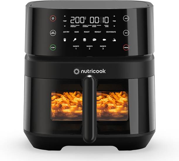 Nutricook NC-AF357VIN Air Fryer 3 VISION Digital Control Panel Display, 10 Preset Programs Air Fryer