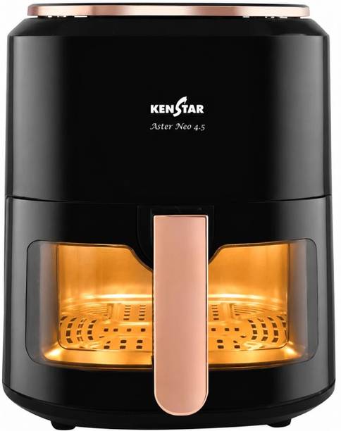 Kenstar Aster Neo 4.5L with See Through Window, Non Stick Pan Air Fryer