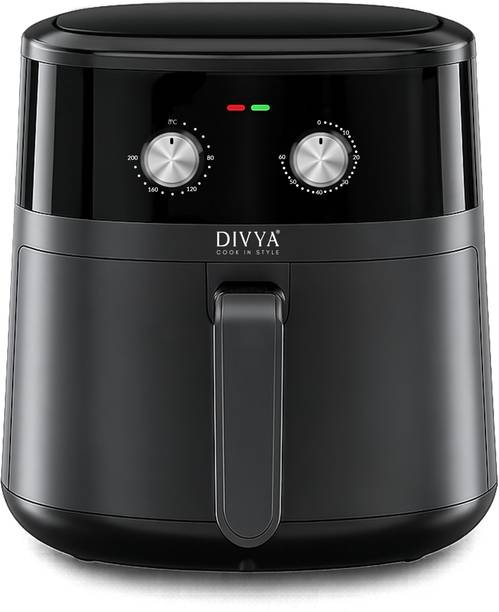 Divya 4.5 L 1450W Air Fryer | Adjustable Temperature & Timer | Non-Stick Basket | Air Fryer