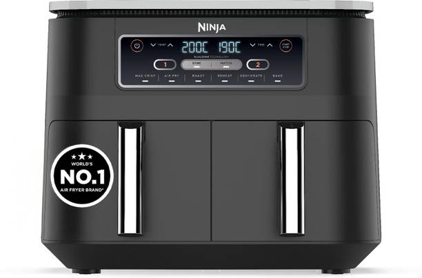 Ninja AF300 Foodi Dual Zone | Max Crisp 240°C| 6 Cooking Functions Air Fryer