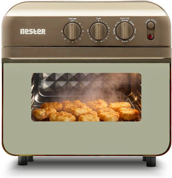 NESTER Full Stack Steamlock SS430|1750W - Dalgona Brown Air Fryer