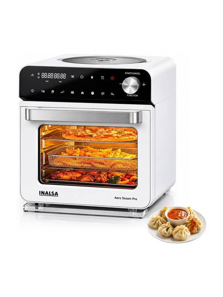 Inalsa Aero Steam Pro Oven 1700 W,10-in-1 Preset Air fry, Large Family Size Capacity Air Fryer