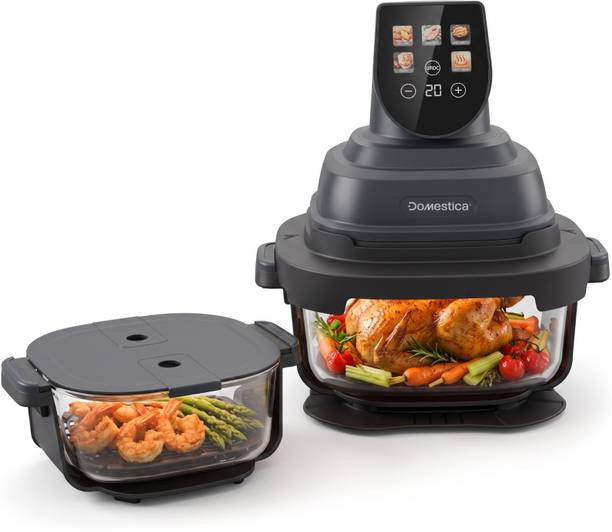 Domestica Aerion Air Fryer Oven | 4L+ 1.5L Bowl | 5 in 1 Airfry, Bake, Recrisp, Keep Warm Air Fryer