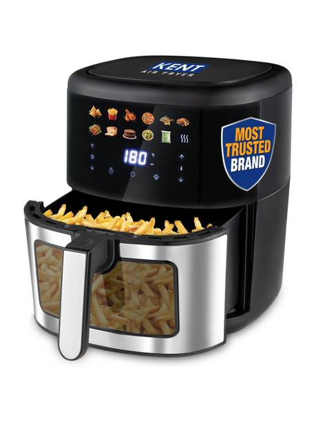 KENT Digital Air Fryer 7L | 1500W | Bake, Grill & Roast | Up to 80% Less Oil Usage | Air Fryer