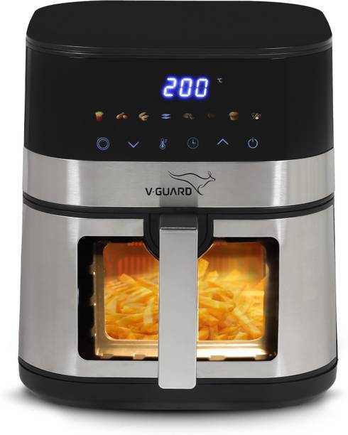 V-Guard Emocia Pro Air Fryer 5 Litre Capacity for 3-5 People | See-Through Window Air Fryer