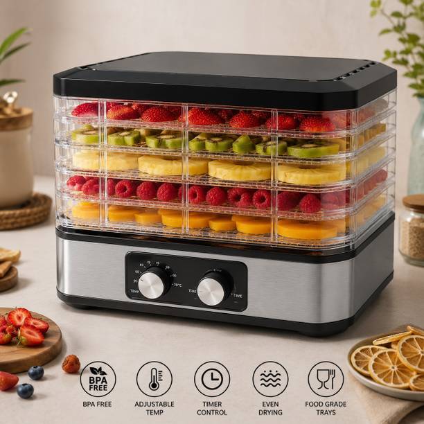 OSAM Food Dehydrator Machine | 5-Layer Electric Fruit & Vegetable Dryer Air Fryer