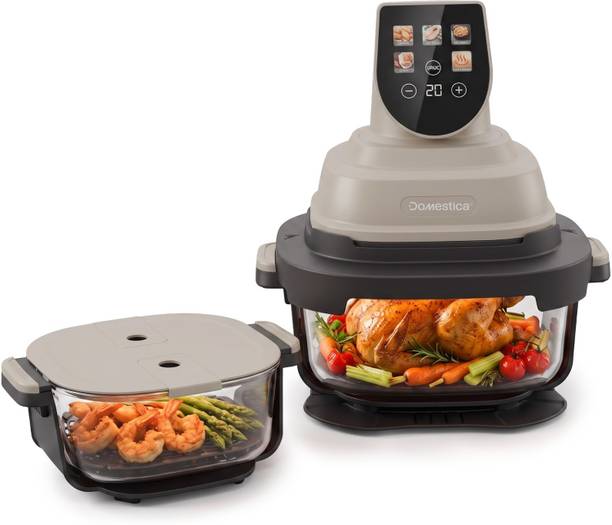 Domestica Aerion Air Fryer Oven | 4L+ 1.5L Bowl | 5 in 1 Airfry, Bake, Recrisp, Keep Warm Air Fryer