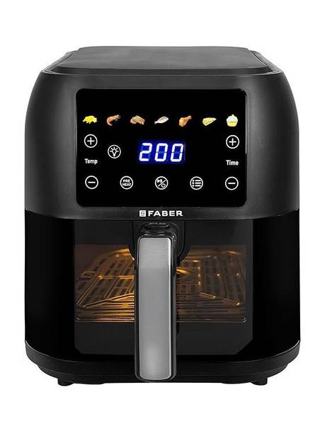 FABER 8L 1700W Digital Air Fryer|Fry, Bake, Roast|85% Less Oil, 200°C Swirl Heating Air Fryer