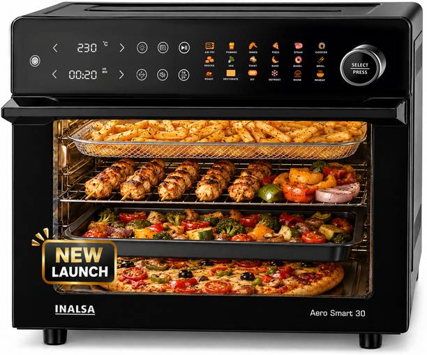 Inalsa 30L large capacity 1800W Non-toxic Large Capacity 30L,Dule Cook function Non Toxic oil free Oven Aero Smart30 Air Fryer