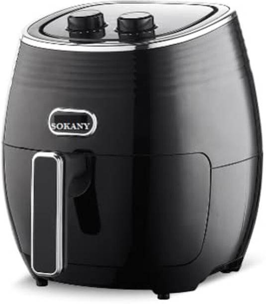 kirfiz Air Fryer Oven , 4.0 L / 1500W Oven with Touch Control Panel, 6 Cooking Presets for Roast, Reheat, Bake, Auto Shut Off ,Nonstick Basket ,Timer Selection And Fully Adjustable Temperature Control Air Fryer