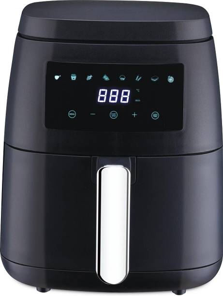 Morphy Richards Digital 1500W with 65% Less Fat, 8 Pre-Set Menu, Dual Fan Technology, Black Air Fryer