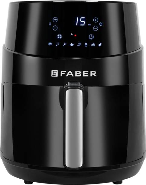 FABER FAF 4.5MSBK 1500W, LED Display, Touch Panel, Power Cord Storage, 1.5KG Fries Capacity, 93% Lesser Oil, Air Fryer