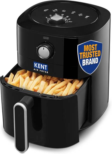 KENT Classic Hot Air Fryer 4L 1300 W | 80% Less Oil | Instant Electric Air Fryer | Auto Cut Off | Fry, Grill, Roast, Steam, and Bake Air Fryer