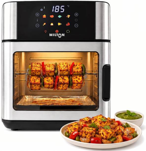 MILTON Digital Air Fryer Oven 1800W Oil Free Touch Control 12 Preset Cooking Air Fryer
