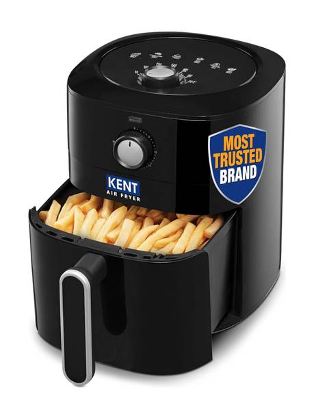 KENT Classic Hot Air Fryer 4L 1300 W | 80% Less Oil | Instant Electric Air Fryer | Auto Cut Off | Fry, Grill, Roast, Steam, and Bake Air Fryer