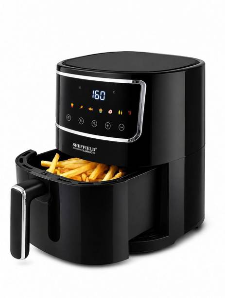 Sheffield Classic Digital with 360 High Speed Air Circulation 1400 W with Non-Stick Basket - Black Air Fryer