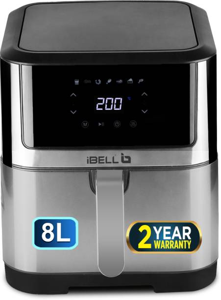 iBELL AF80M 1800W Air Fryer 8L with 7 Presets, Timer, Auto-off & Temperature Control Air Fryer