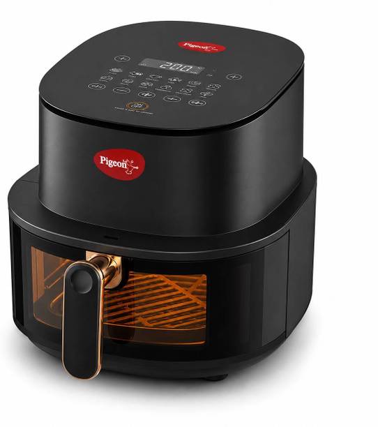 Pigeon Orbitron 6.5 L Air Fryer Steamer, 1200W, Digital Touch Control, 8 Preset Menus Air Fryer