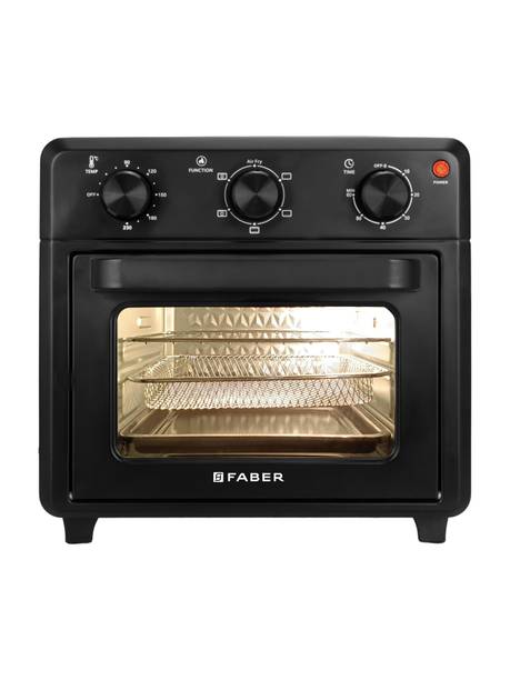 FABER Air Oven 18L 1500W|View Window|5 Preset Auto Program|FAO FryMax 18 BK Air Fryer