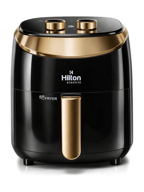 HILTON 1200W Electric Manual Air Fryer, Automatic Shut Off, 4.2 Litre Non-Stick Basket Air Fryer